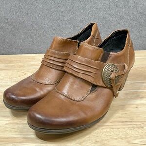 Remonte Dorndorf Women’s Brown Leather Western Tassel Bootie Size 5.5  EU 36